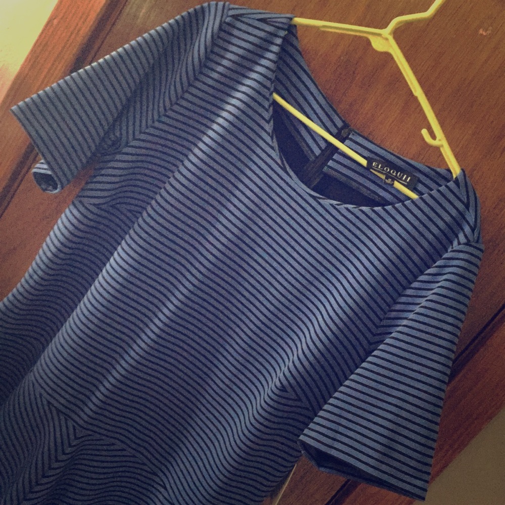 Eloquii Striped Dress NWT